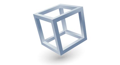 Hollow 3D cube