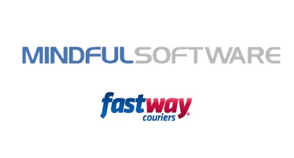 Mindful Software and Fastway Couriers Logos